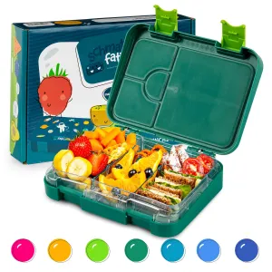 Klarstein junior Lunchbox, 6 rekesz, 21,3 x 15 x 4,5 cm (Sz x Ma x Mé), BPA-mentes #33144