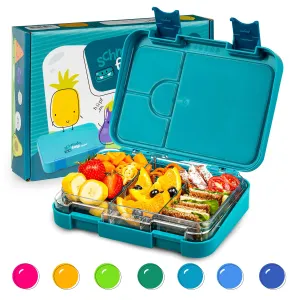 Klarstein junior Lunchbox, 6 rekesz, 21,3 x 15 x 4,5 cm (Sz x Ma x Mé), BPA-mentes #1307482