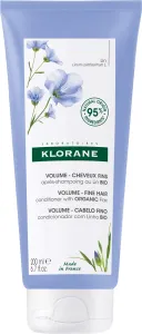 Klorane Kondicionáló vékonyszálú hajra bio lenből (Volume Conditioner) 200 ml