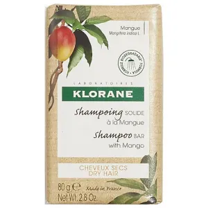 Klorane Szilárd sampon mangóval (Mango Shampoo Bar with Mango) 80 g