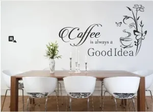 Konyhai falmatrica szöveggel A kávé mindig jó ötlet 50 x 100 cm