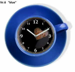 Konyhai óra kávés csésze formájú Kék #1379776
