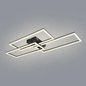 Lámpa LED 67247-58 Fekete + Távirányító
