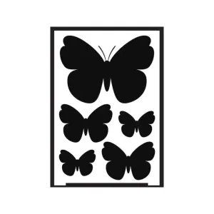 Öntapadós sablon Pillangók A5