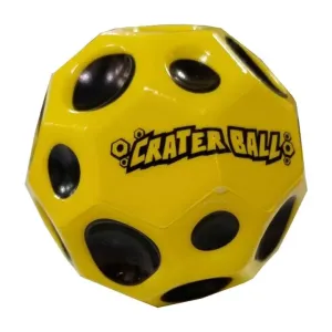 Fidget Crater Ball antistressz labda | sárga (antistressz pattogó labda)