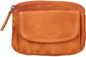 Lagen Mini bőr pénztárca-kulcstartó 786-382/D CARAMEL