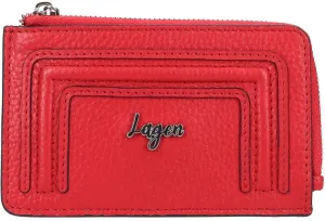 Lagen Női mini bőr pénztárca-kulcstartó BLC/5784/323 RED
