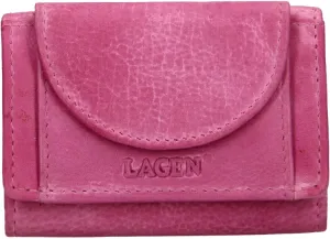 Lagen Női mini bőr pénztárca W-2030/D FUCHSIA