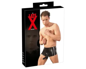LATEX - boxer péniszköpennyel (fekete) #1235726