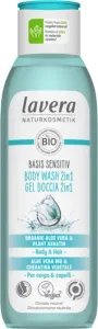 Lavera Semleges természetes illatú tusfürdő száraz és érzékeny bőrre 2 az 1-ben Basis sensitiv (Body Wash) 250 ml