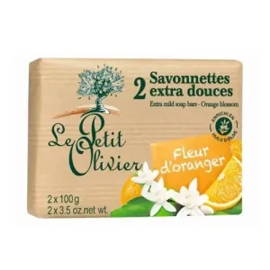 Le Petit Olivier Narancsvirág extra finom szappan (Extra Mild Soap Bars) 2 x 100 g