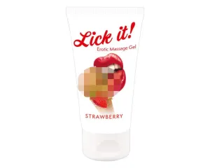 Lick it! - 2in1 ehető síkosító - eper (50ml) #321966