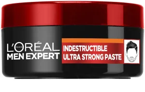 L´Oréal Paris Erős fixálású hajformázó paszta Men Expert (Indestructible Ultra Strong Paste) 75 ml