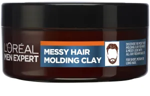 L´Oréal Paris Hajformázó agyag Men Expert (Messy Hair Molding Clay) 75 ml