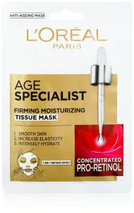 L´Oréal Paris Textilmaszk a bőr azonnali feszesítéséhez és kisimításához Age Specialist 45+ (Firming Tissue Mask) 1 db