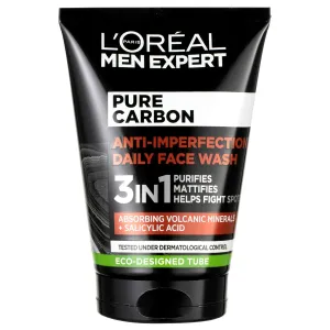 L´Oréal Paris Tisztító gél a bőrhibák ellen 3 az 1-ben Men Expert Pure Carbon (Anti-Imperfection Daily Face Wash) 100 ml