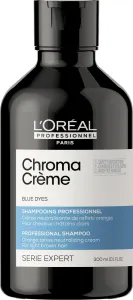 L´Oréal Professionnel Professzionális narancssárga tónusokat semlegesítő kék sampon Serie Expert Chroma Crème (Blue Dyes Shampoo) 300 ml