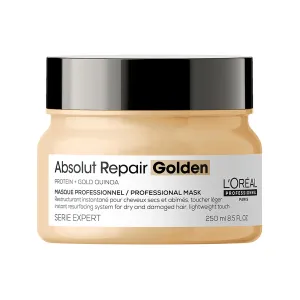 L´Oréal Professionnel Regeneráló maszk sérült vékonyszálú hajra Serie Expert Absolut Repair Gold Quinoa + Protein (Golden Masque) 250 ml
