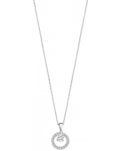 Lotus Silver Varázslatos ezüst nyaklánc átlátszó cirkónium kövekkel LP3080-1/1