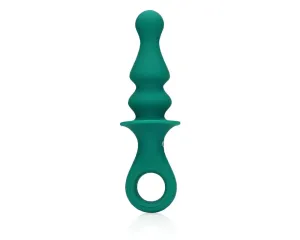 Loveline - akkus, gyöngyös anál vibrátor (zöld)