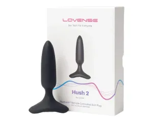 LOVENSE Hush 2 XS - akkus kis anál vibrátor (25mm) - fekete