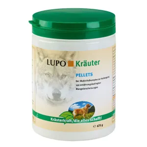 675g LUPO gyógynövényes pelletek kutyáknak