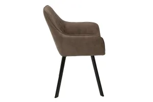 Design szék Francesca, szürke-barna taupe