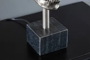 Design asztali lámpa Madigan 56 cm fekete-ezüst