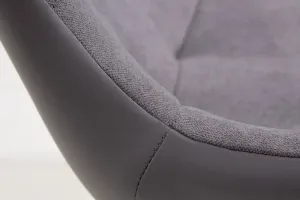 Stílusos szék Amiyah világos szürke - fekete