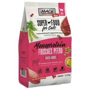 1,5kg MAC's Superfood for Cats Adult Monoprotein ló száraz macskatáp