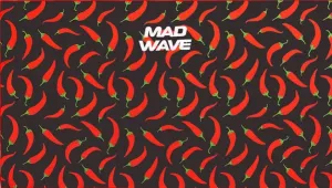 Mad wave chilli microfibre towel fekete/piros #1141227