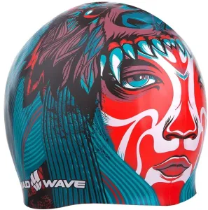 úszósapka mad wave tribe swim cap kék/piros
