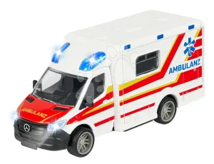 Menőautó Mercedes-Benz Sprinter Ambulance Majorette hanggal és fénnyel hossza 15 cm