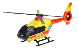 Mentőhelikopter Airbus H135 Rescue Helicopter Majorette fém hanggal és fénnyel 25,5 cm hosszú
