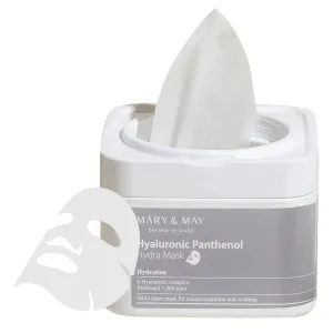 MARY & MAY Hidratáló arcmaszk Hyaluronic Panthenol (Hydra Mask) 30 db