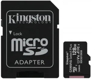 Memóriakártya Kingston Canvas, 128GB microSDXC