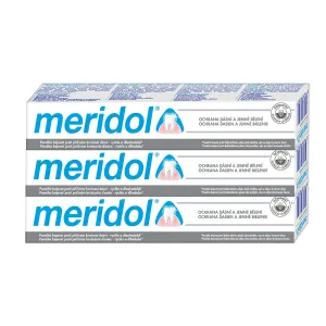 Meridol Fehérítő hatású fogkrém(Gentle White) tripack 3 x 75 ml