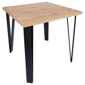 Asztal Karlos 100x100 tölgy wotan