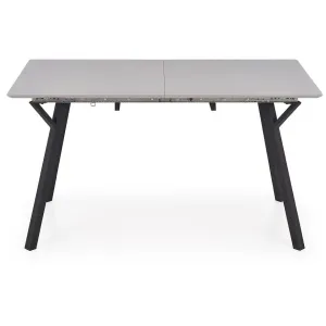 Kinyitható asztalok  Balrog 2 140/180x80 cm mdf/acél – fényes hamuszürke/fekete