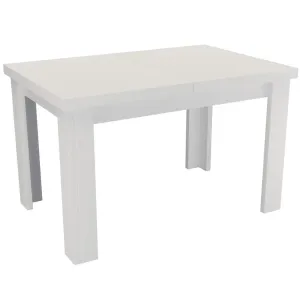 Kinyitható asztalok kis 120/160x80cm fehér alpesi