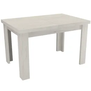 Kinyitható asztalok kis Kora 120/160x80cmx80 kraft fehér