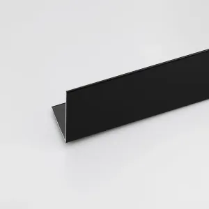 Szögprofil alumínium por fekete 30x30x1000
