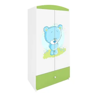 Szekrény Babydreams Zöld – Medve Kék