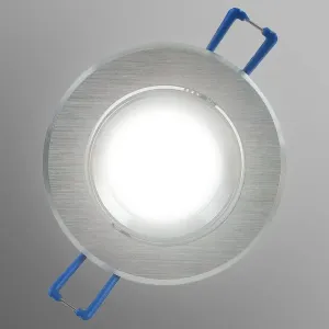 Mennyezeti beépíthető lámpa LED ezüst kerek #1276571