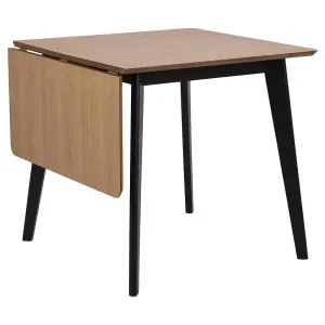 Kinyitható asztalok  Kobi  80/120x80cm Kinyitható asztalok lap Fekete