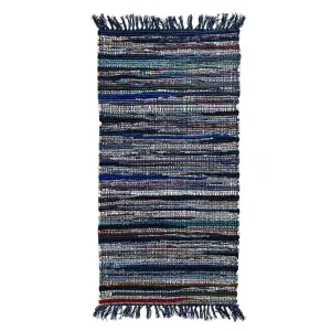 Pamut szőnyeg Chindi 0.6/1.2 Cr-604 kék