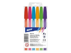 Tika 107 fluo golyóstoll - 6 színből álló készlet - MFP Paper
