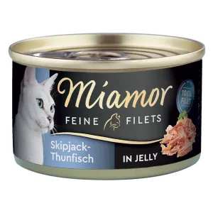 100g Finom filé Skipjack tonhal zselében Miamor nedves macskatáp
