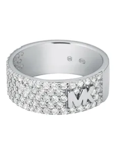 Michael Kors Csillogó ezüst gyűrű cirkónium kövekkel MKC1555AN040 52 mm