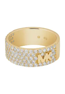 Michael Kors Csillogó ezüst gyűrű cirkónium kövekkel MKC1555AN710 49 mm